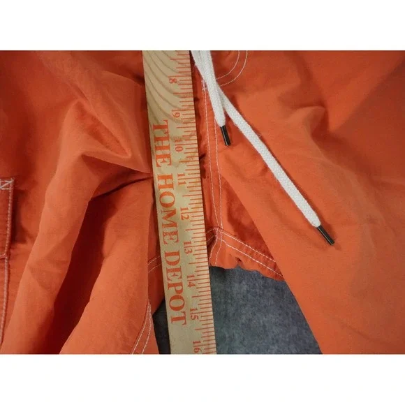 Vintage Polo Ralph Lauren Swim Trunks Mens XL Cargo Orange Lined Pony - Picture 5 of 11